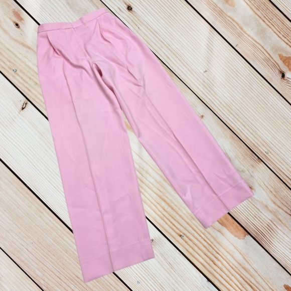 St. John size 10 pink Wool Blend Crepe Pant - Picture 2 of 9